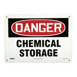 Chemical Storage Area Sign, Plastic (10 in. x 7 in.)